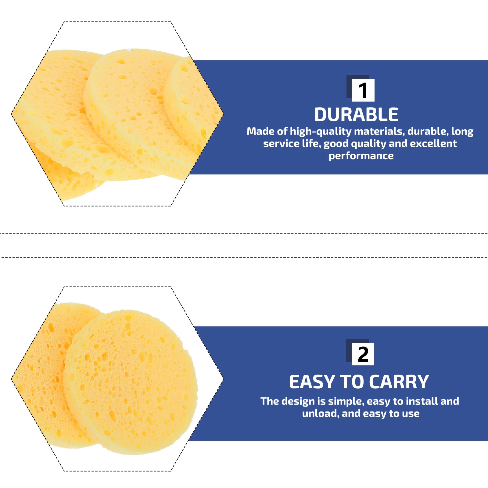 

25pcs Crab Humidity Sponges 60x8mm Yellow Pet Tank Aquarium Crab Habitat Moisture Maintaining Premium Quality