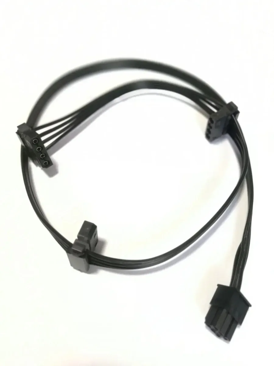 6Pin To Mainboard Hard Disk DVD HDD 3-Port IDE Molex 4Pin Power Supply Cable for EVGA G2 G3 550W 650 750 850 1000 ATX PSU Module
