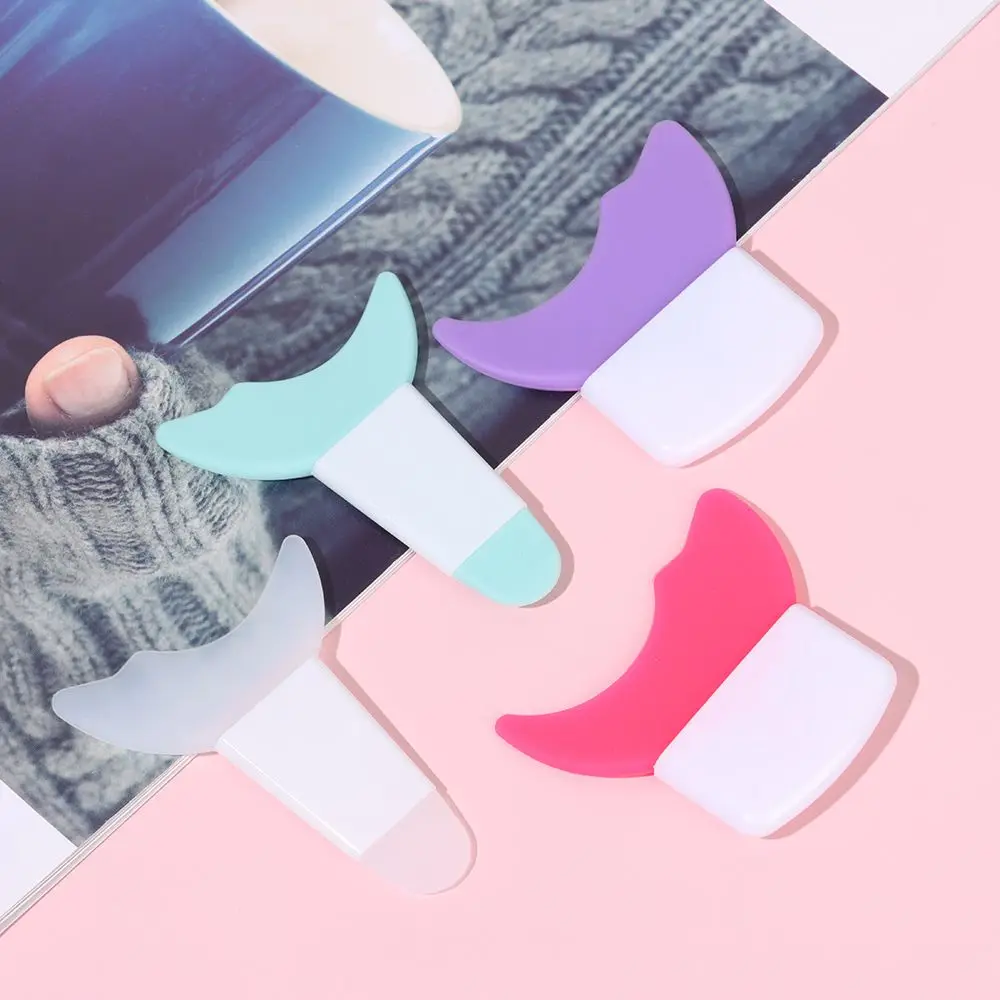 Ferramenta de maquiagem profissional multifuncional modelador de sobrancelha rímel defletor modelo de delineador