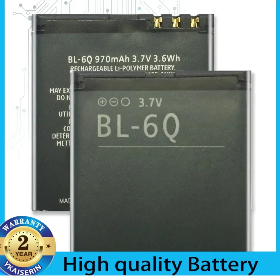 Portable  Battery BL-6Q BL 6Q BL6Q for Nokia 6700 Classic, 6700C Mobile Phone Battery Batteries Warranty + Track Code