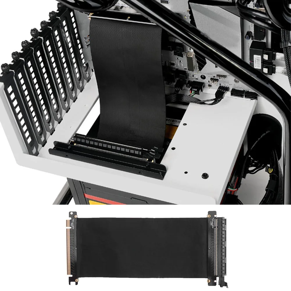 

PCI Express High Speed 16x Гибкий кабель-удлинитель Порт-адаптер Riser Card
