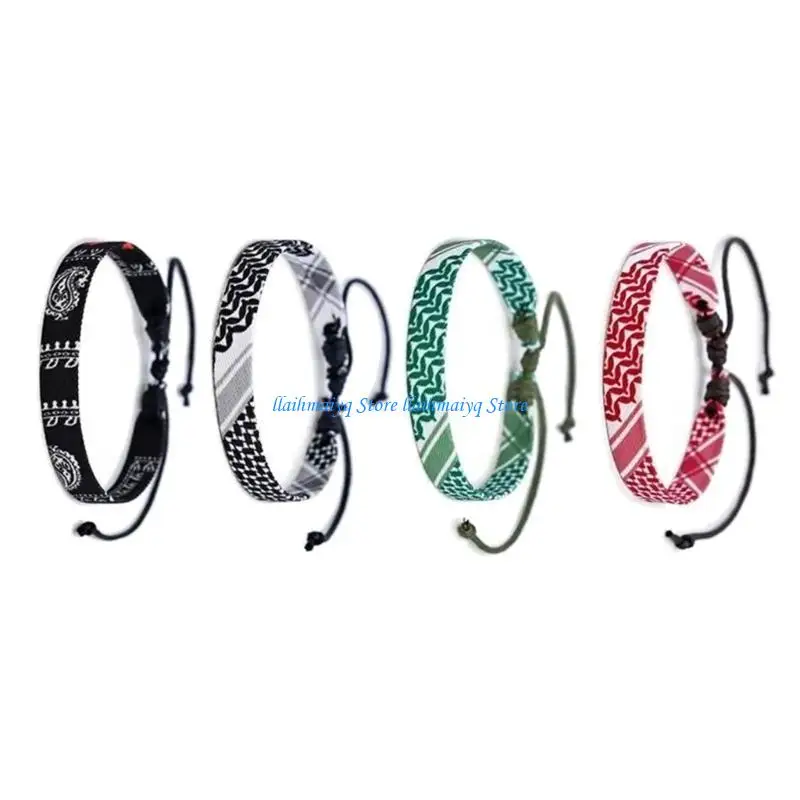 

573B Exquisite Crafted Arabian Inspired Braided Bracelets Beautiful Woven Wrist Chain