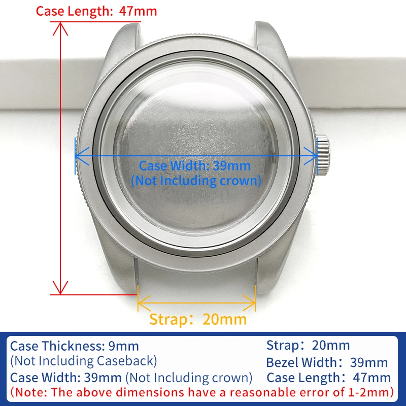 Vintage Watches Case Matte Silver/Black For SKX SKX007 NH35 NH36 4R36 Steel Cases Movement Sapphire Crystal Glass MOD Watch Part