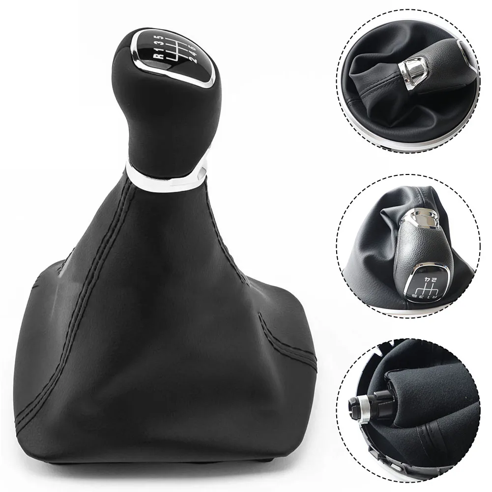 Manual Transmission Knob As Shown In The Figure Leather Gear Shift Knob Molded Design Precise Shifting Seamless Integration