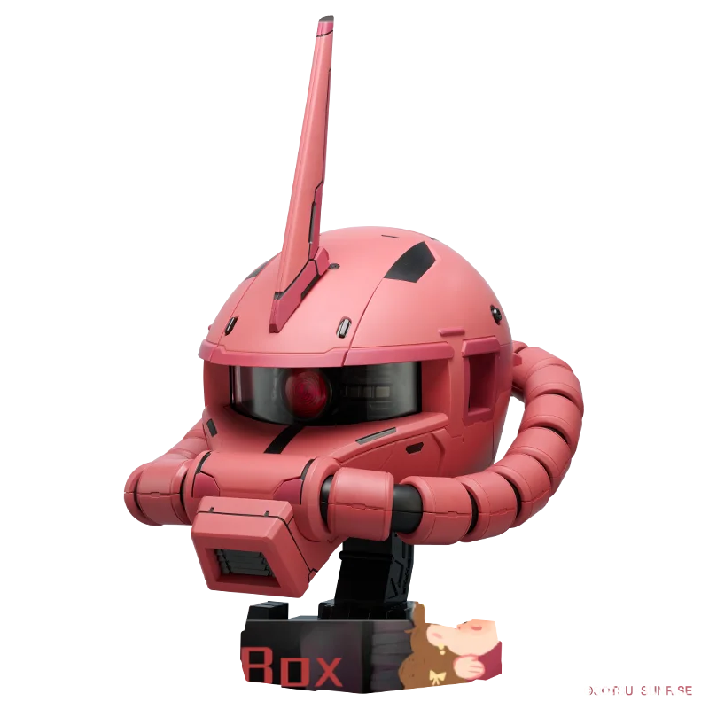 Authentische Bandai BN HEAD Collection VOL.3 Char's Zaku II – klassische Gundam Mecha-Sammelfigur für Bastler