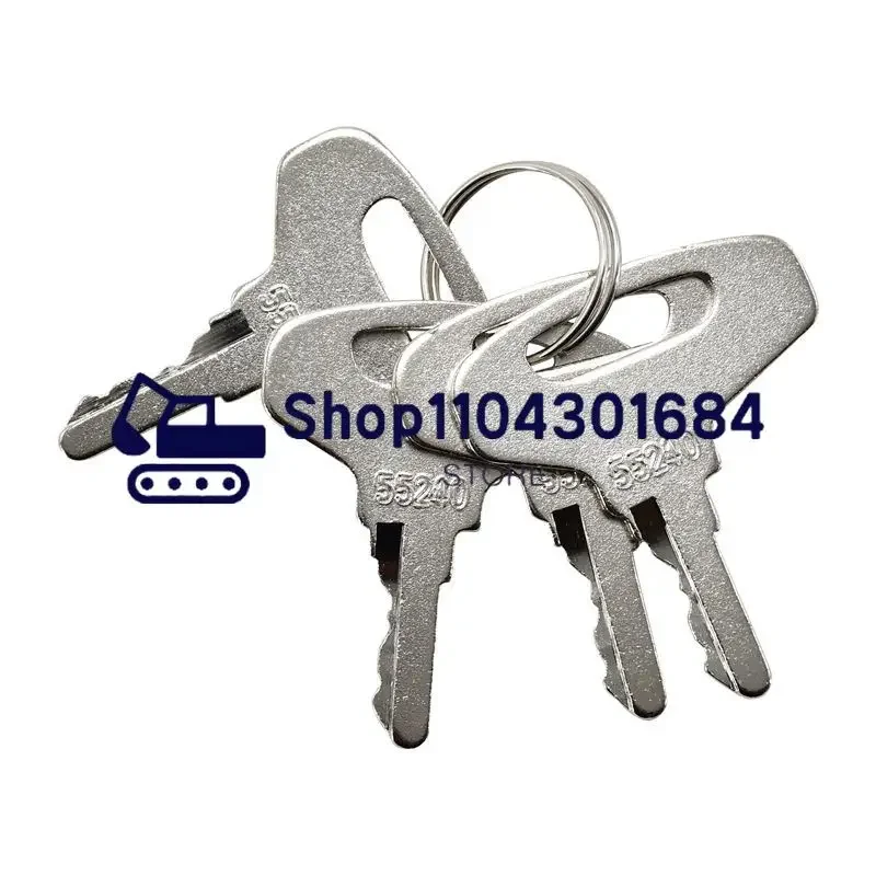 4PCS Ignition Key 55240 66711-55240 66711-55140 Compatible with Kubota Tractor B20 B5100 B6100 B6200 B7100 B7200 B8200 B9200