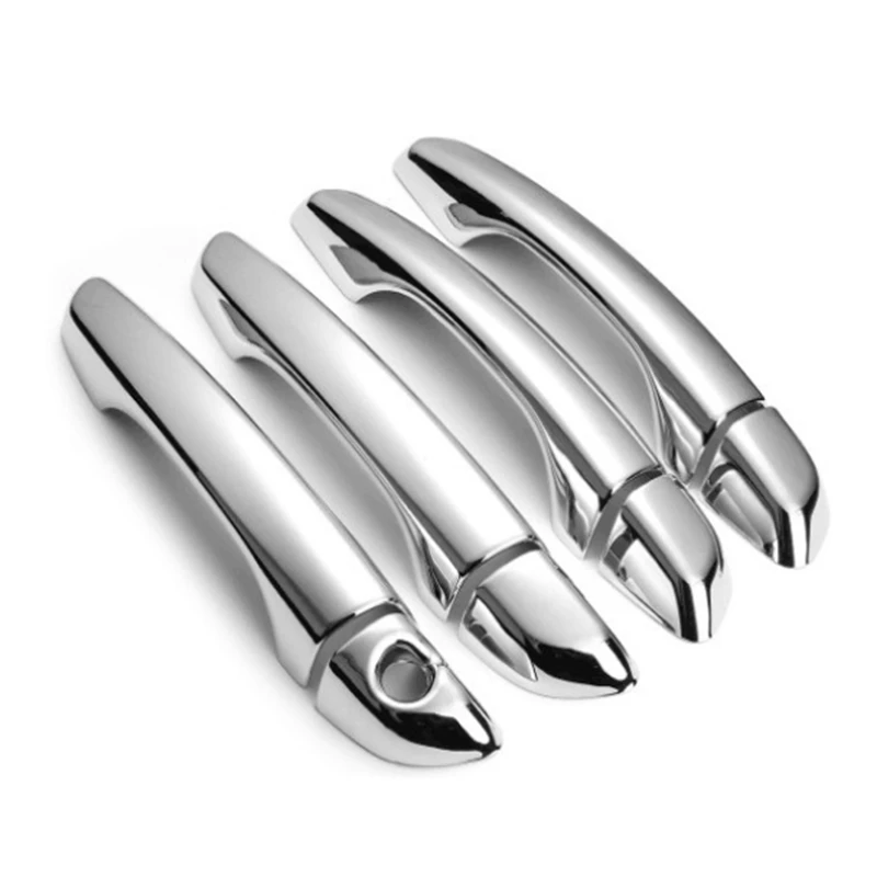 

Chrome/Carbon Fiber Style For Hyundai TUCSON 2015-2021 Car Exterior Door Handles Covers Overlays Protection Catch Cap Sticker