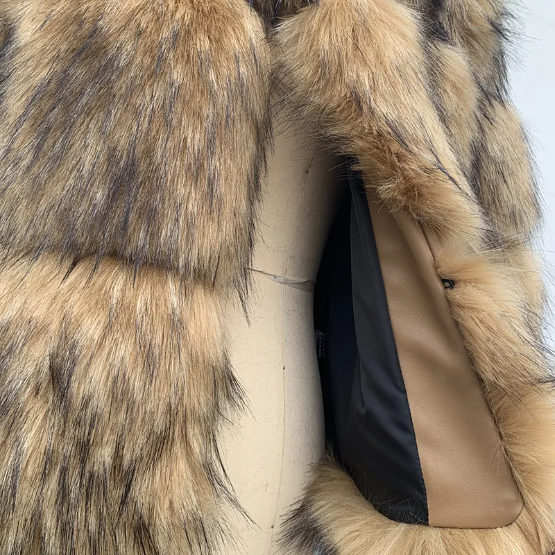 Women Faux Fur Short Coats Thick Warm V Neck Casual Furry Jackets Cardigan Long Sleeves Streetwear Autumn Outwear Winter 2025