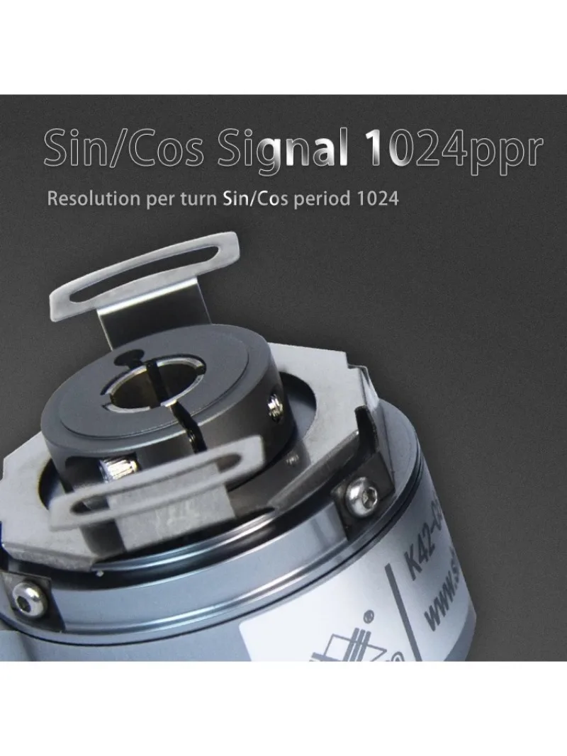 KS42 1024 period 8mm through hole shaft SIN/COS optical incremental elevator encoder price escalator encoder