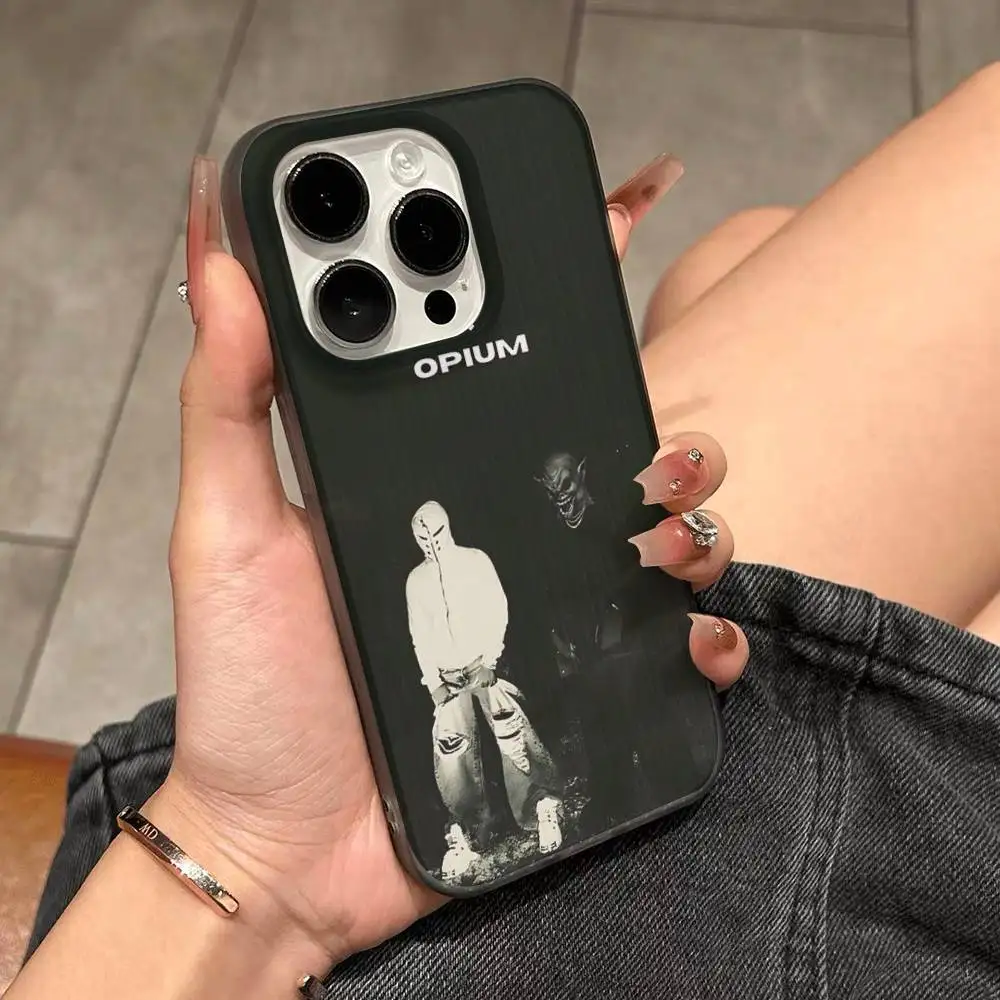 O-Opium Rap Playboi Carti Voor IPhone 17 16 15 14 Plus 13 12 11 Pro Max Met Schokbestendige Beschermende telefoon Cover