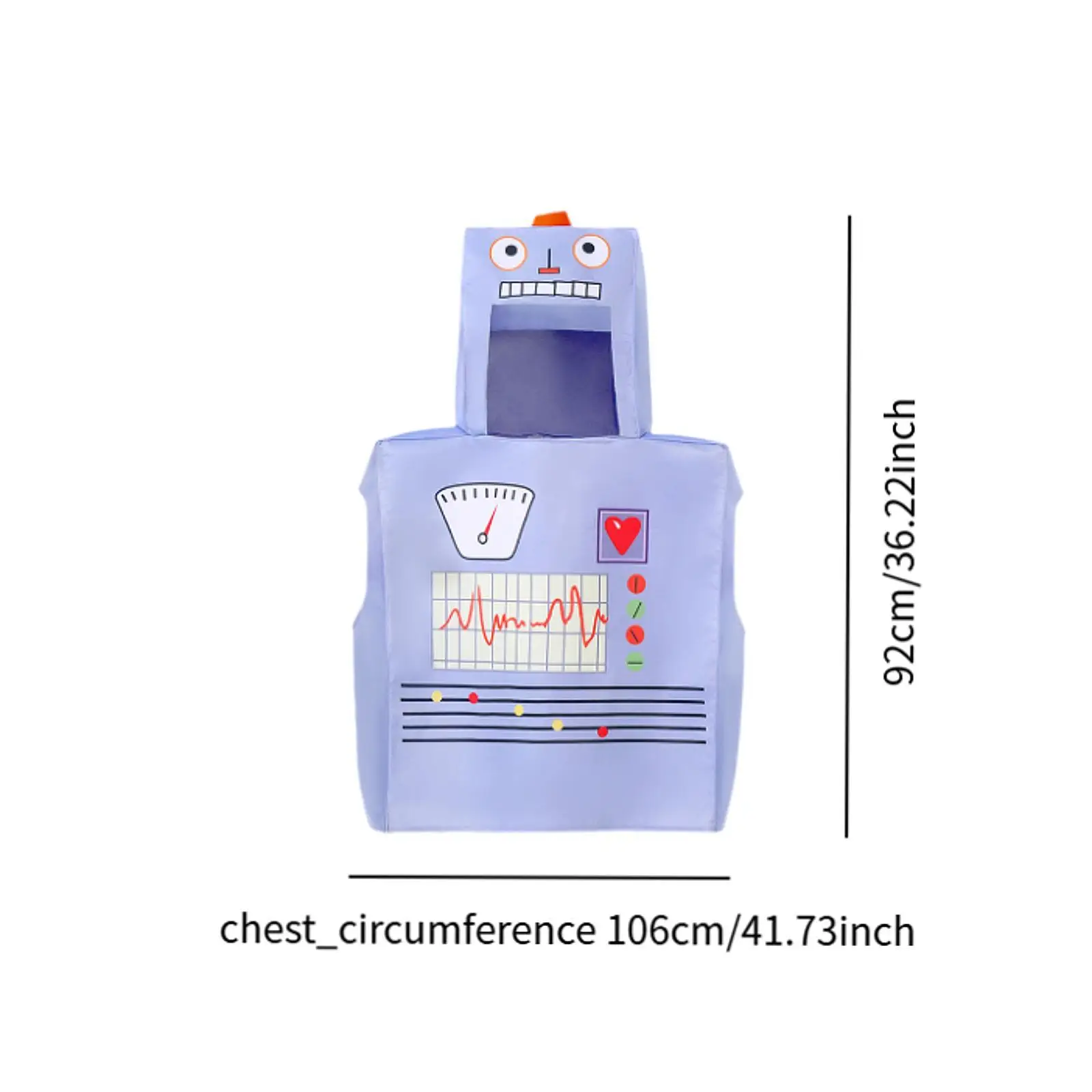 ロボットブックコスチュームデコレーション ハロウィン小道具クリスマスイブをテーマにしたパーティー用にドレスアップ