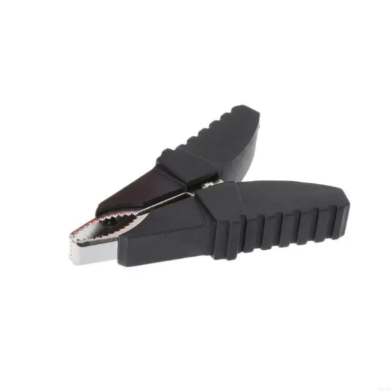 H7JF 2PCS أسود أحمر لنوع الفراشة مقاطع التمساح المعزولة المشابك لاختبار المشابك لـ C