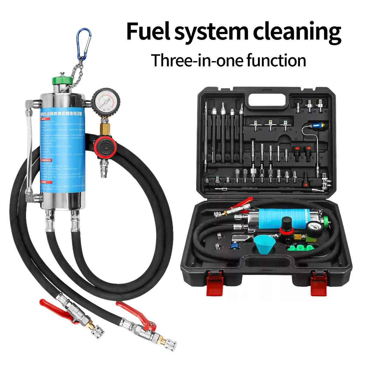 

2025 new Car Cleaner Machine Universal Gasoline Auto Non-Dismantle Fuel Injector Cleaning for Petrol EFI Throttle