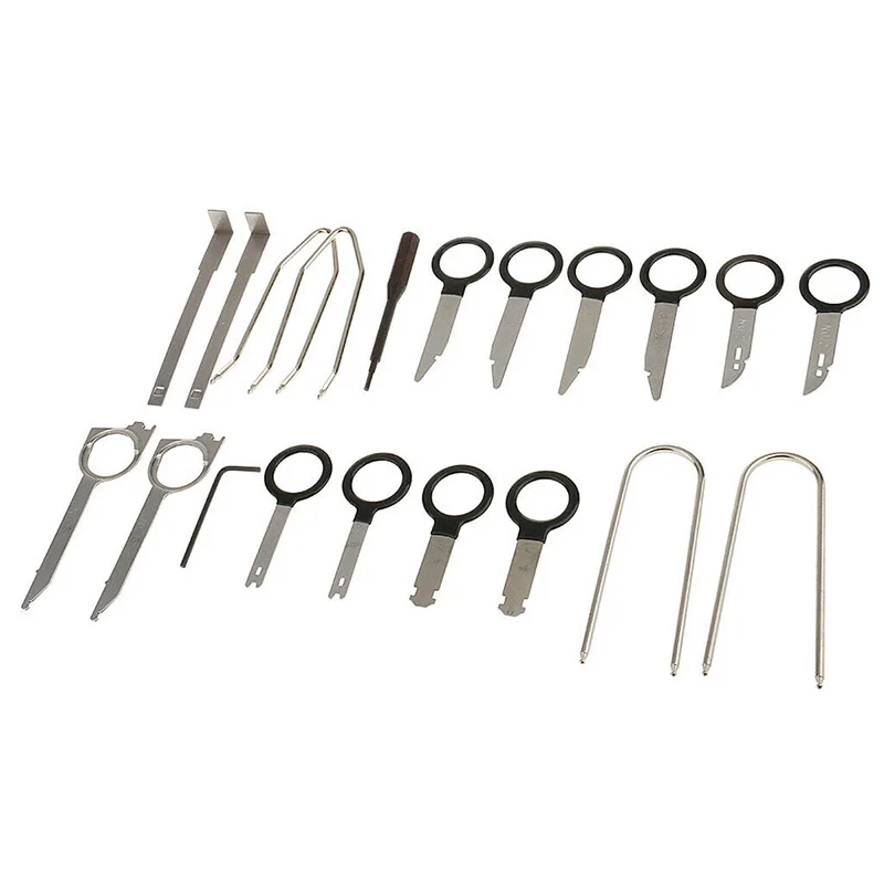 Brand New 20pcs Stereo Dash CD Player Removal Tool Set Automobile Accessories Car Radio Audio Removal Install Key Kit