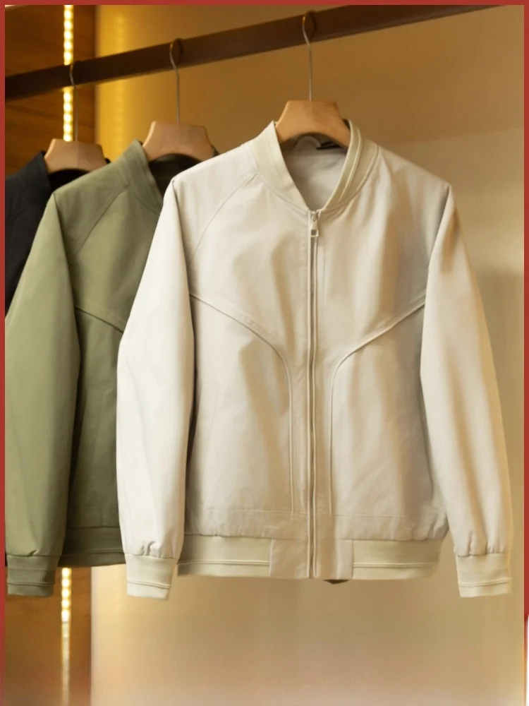 

Busin Sle мужской бейсбольный воротник Jaet, осеннее новое поступление, подставка на молнии, украшенная против морщин, моющаяся