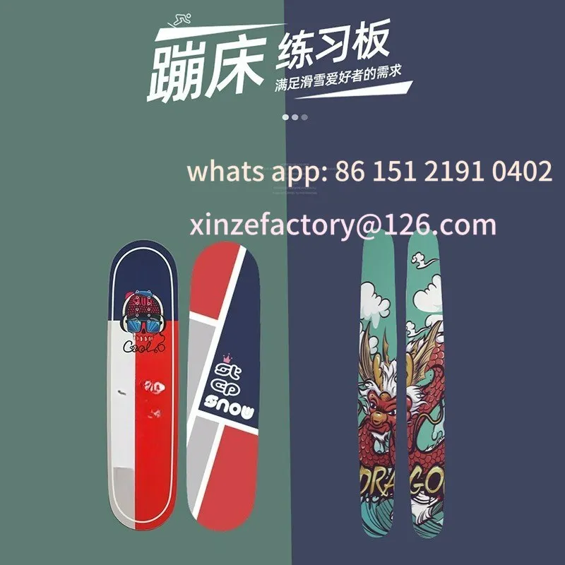 

Indoor trampoline simulation training board park flat flower carving