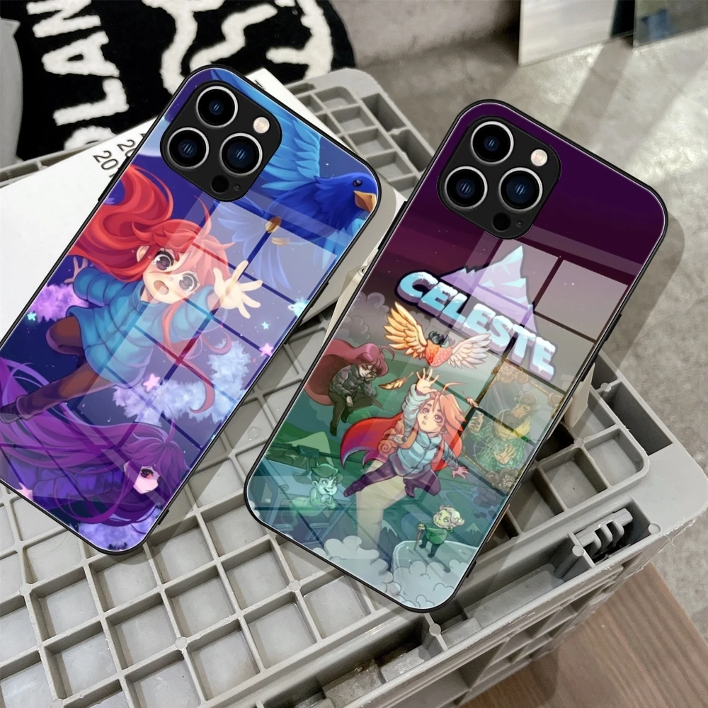 

Adventure video game Celeste Phone Case Tempered Glass For IPhone 16 15 14 13 12 Pro Max Plus Samsung S24 S23 A55 A54 Covers
