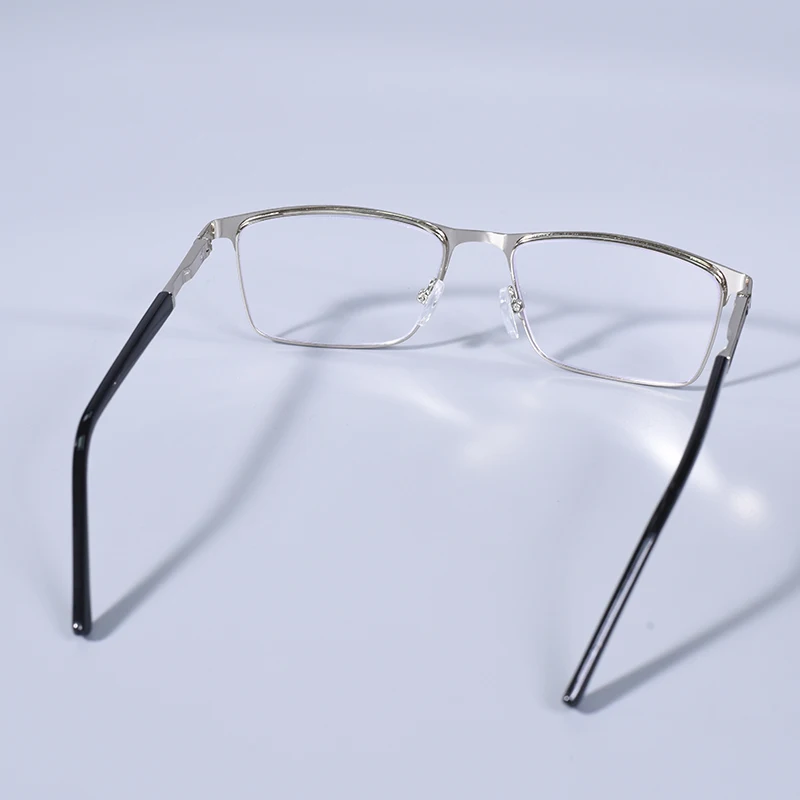 Männer Blau licht blockieren Lesebrille für Männer Metall Rahmen Magazin Leser Übergroßen Frühling Scharnier Rahmen Doppel Farbe + 125 + 175 + 22 – Detail 9