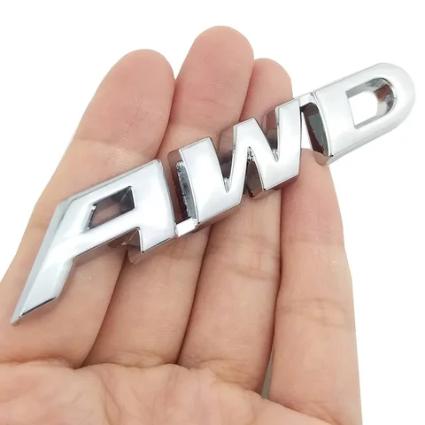 3D металлический значок AWD, наклейка на кузов автомобиля, эмблема, наклейка на 4-колесный привод, внедорожник для Toyota Impreza Subaru Honda SUV Off Road SUV V6