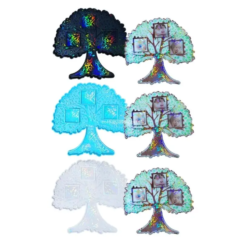 

Photo Frame Silicone Mould Big Tree Picture Frame Crystal Epoxy Resin Mold Dropship