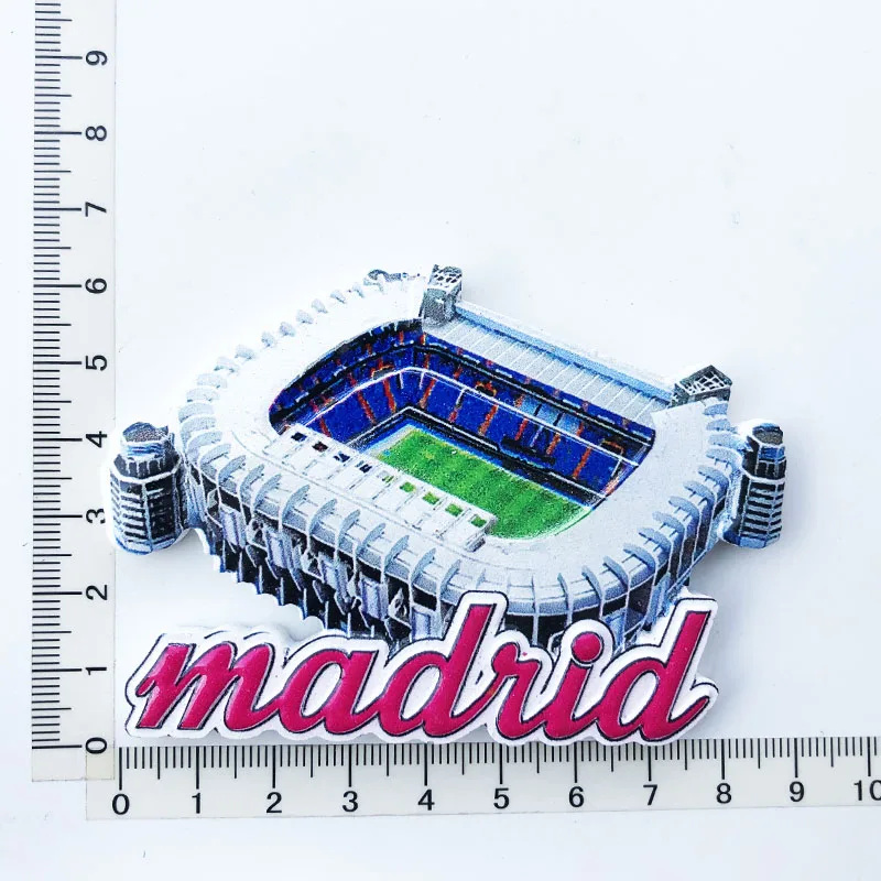 Madrid Architecture Fridge Magnet Cultural Landscape Message Post Tourism Souvenir Resin Craft Decoration