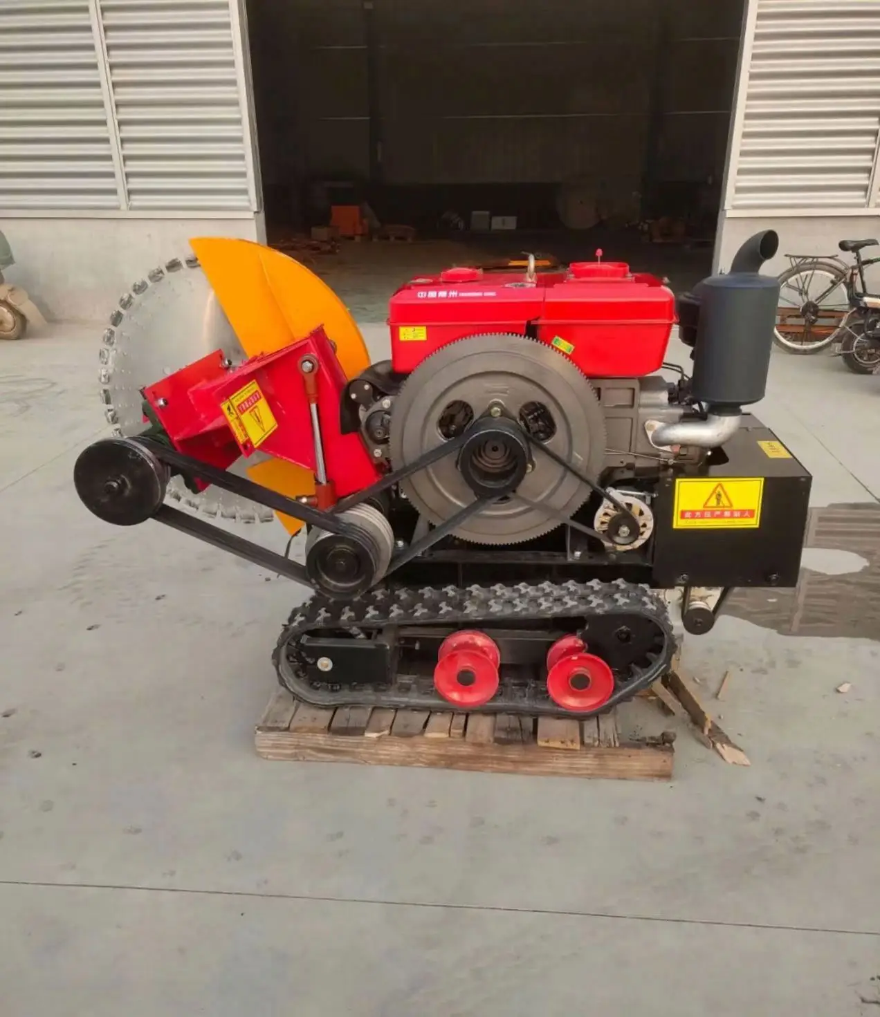 Afbeelding 3: Automatische weggroefmachines voor betonoppervlakken Snijder Dieselmotor 800 mm messen Rupssnijmachine