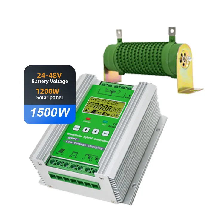1000W MPPT Hybrid Controller Wind Energy Solar Auto Boost 12/24/48V Load Discharge MPPT Rechargeable Wind Turbine Controller