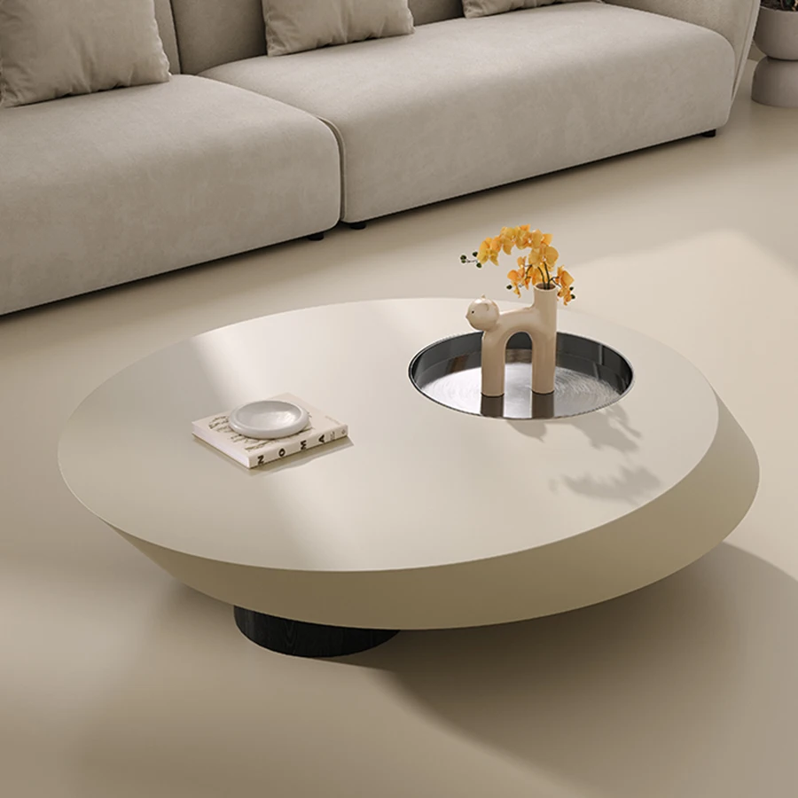 

Unique Modern Coffee Table Living Room Topper Book Coffee Table Home Bedroom Sofa Bedside Elipse Ornament White Sehpa Furniture