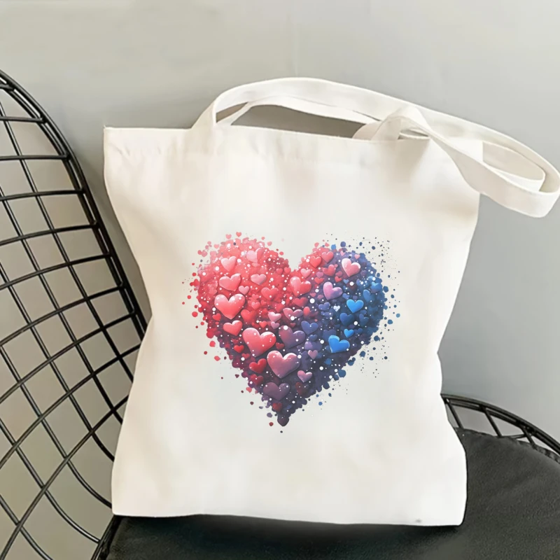 Immagine 3: Patch Termoadesive con Stampa a Cuore, Adesivi Termotrasferibili con Motivo a Cuore, Stampe DTF, Patch Termoadesive per