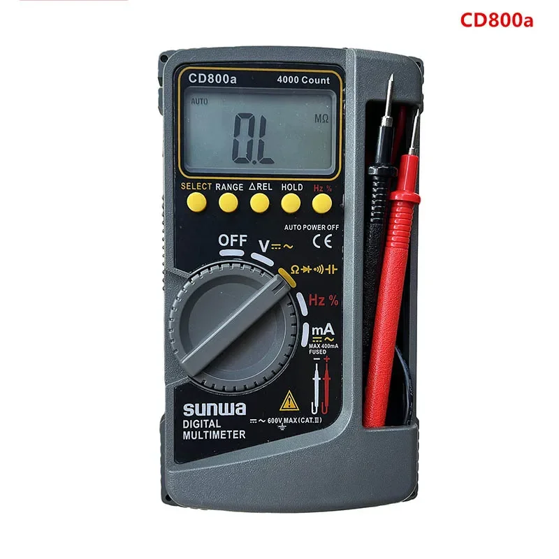 CD800a Digital Multimeter Electrical Capacitance Frequency Measurement Hand Strap Instruction Manual