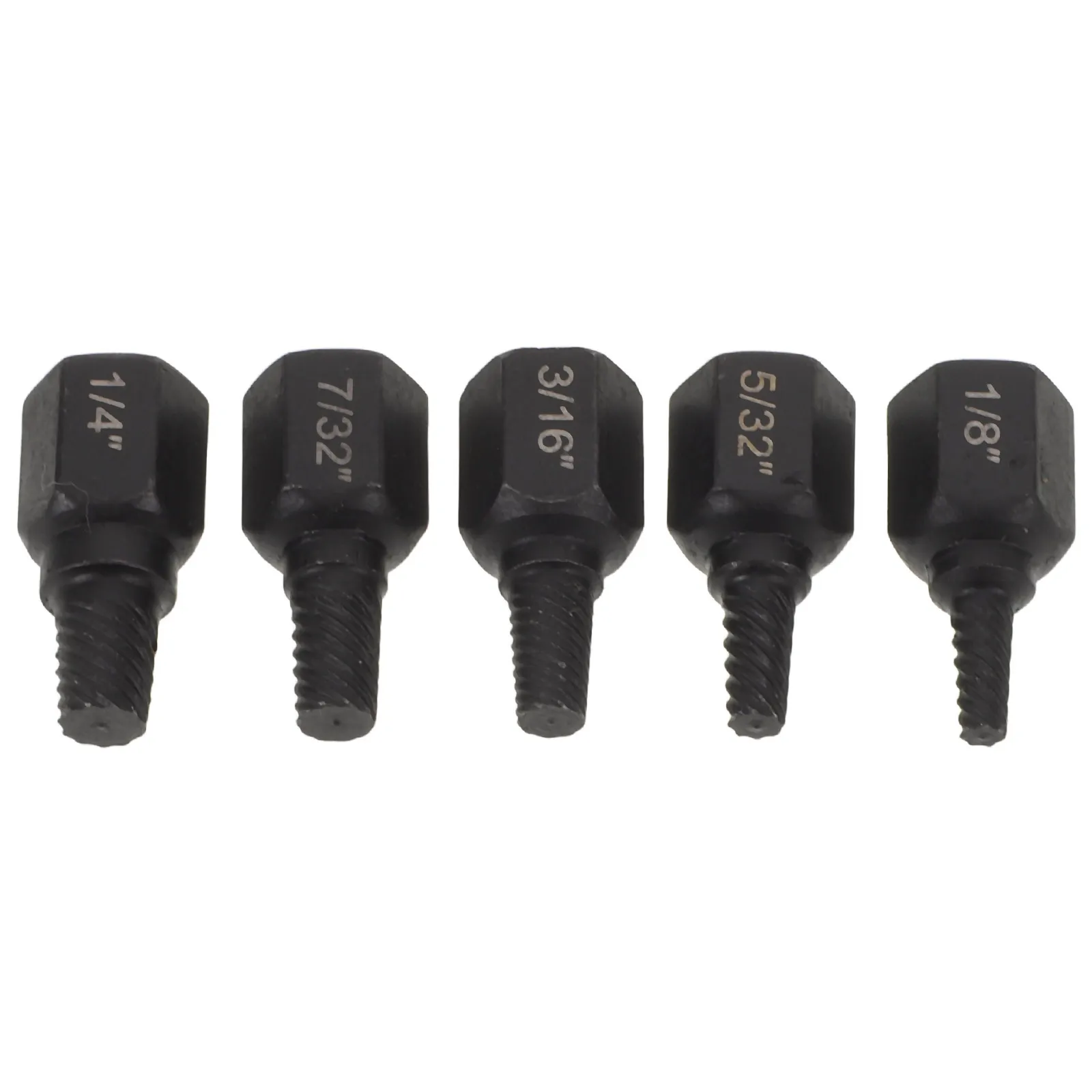 

5 шт., набор экстракторов для болтов, многошлицевой спиральный экстрактор для поврежденных, зачищенных сломанных винтов, инструмент для удаления, ремонтный комплект, шестигранный