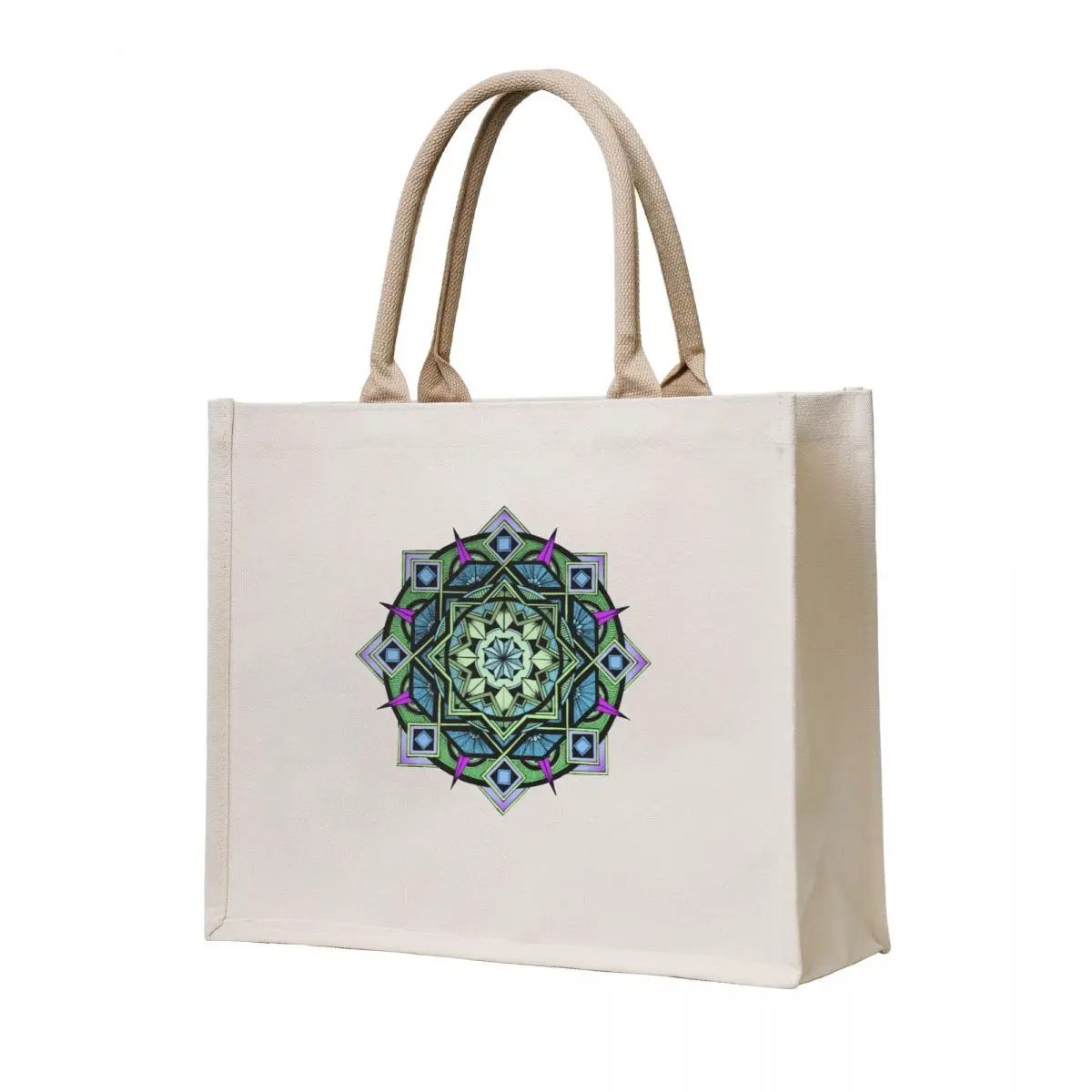 

Psychedelic Mandala Tote Bag shoping bag reusable shopping bag tote screen Women's handbag