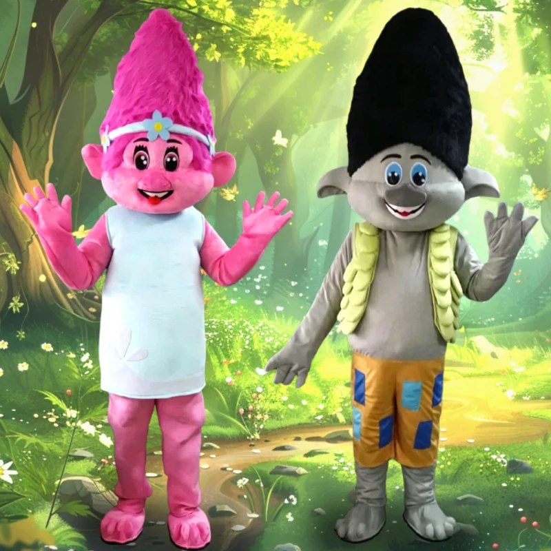 Disfraz de Peluche de Poppy, Traje de Cosplay de Anime Trolls Elf, Ropa de Muñeca, Disfraz de Fiesta de Halloween, Regalo de Carnaval