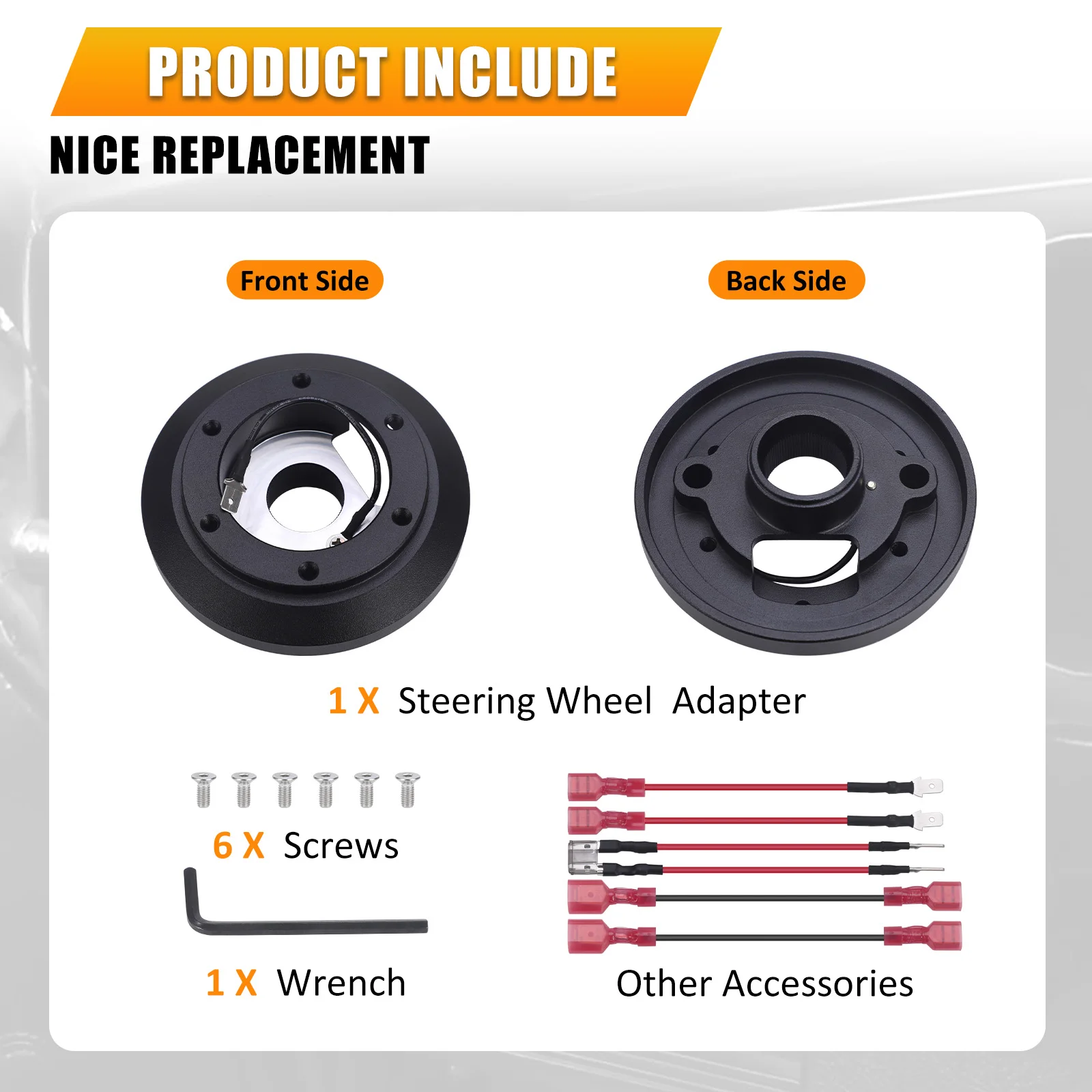 180H Lenkradnabenadapter für Audi A4 A6 A8 für VW Jetta Golf für Lamborghini Gallardo Lenkrad Kurznabenadapter – Detail 2