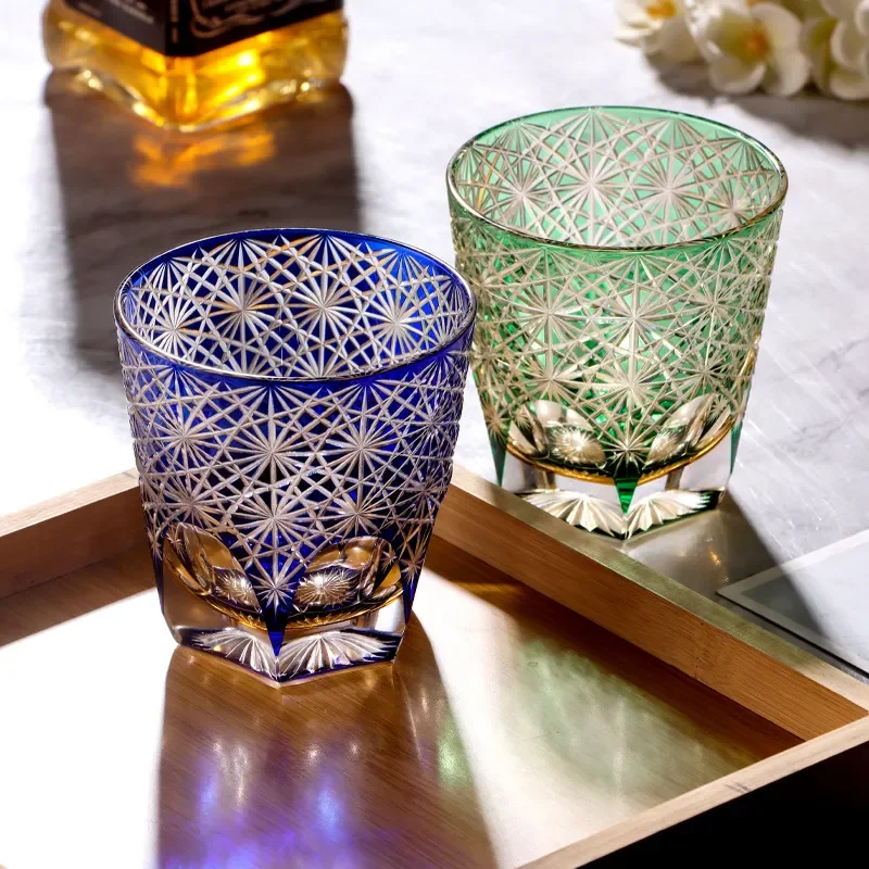 Hand Carved Crystal Glass Whistle Cup Imported Craft Water Bottle Unique Home Gift Decorative Drinking Vessel for Party