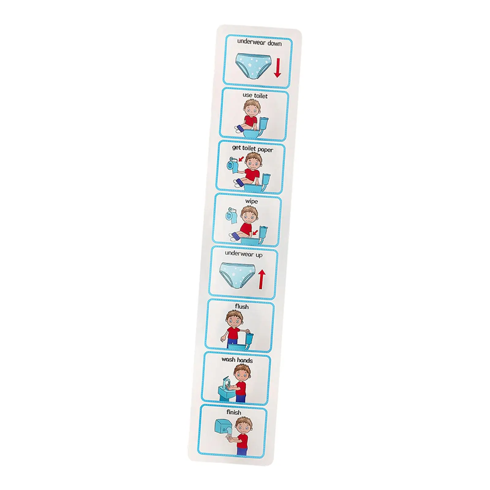 Visual Schedule Toilet Training Chart Picture Communication Symbols Potty Chart Visual Wall Planner for Home Children