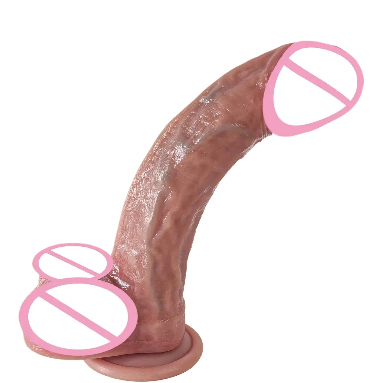 Dildo Realista con Ventosa, Silicona Impermeable, Estimulador de Punto G y Vagina, Masturbador Femenino, Anal, 18+, Juguetes Sexuales para Adultos