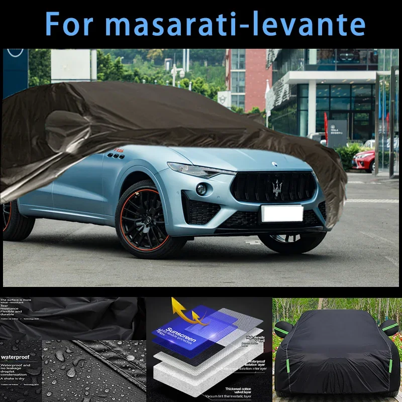 

For masarati-levante Outdoor Protection Full Car Covers Snow Cover Sunshade Waterproof Dustproof Exterior Car accessories