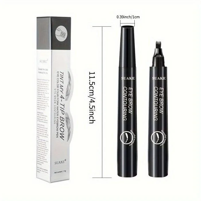5 Farben zur Auswahl, Anfänger-Augenbrauenstift, langanhaltender, natürlicher Augenbrauenstift, zarter Augenbrauen-Make-up für Frauen, Geschenk für Studenten – Detail 5