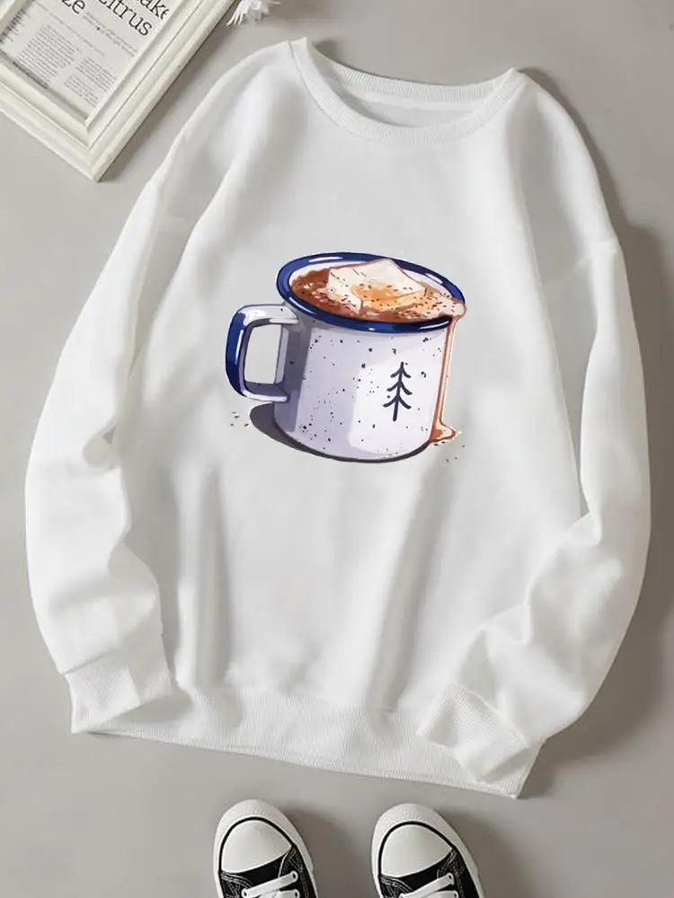 

Watercolor Style Cute Holiday Clothing Christmas Women New Year Print Female Pullovers Lady Fashion Woman Graphic Sweatshirts