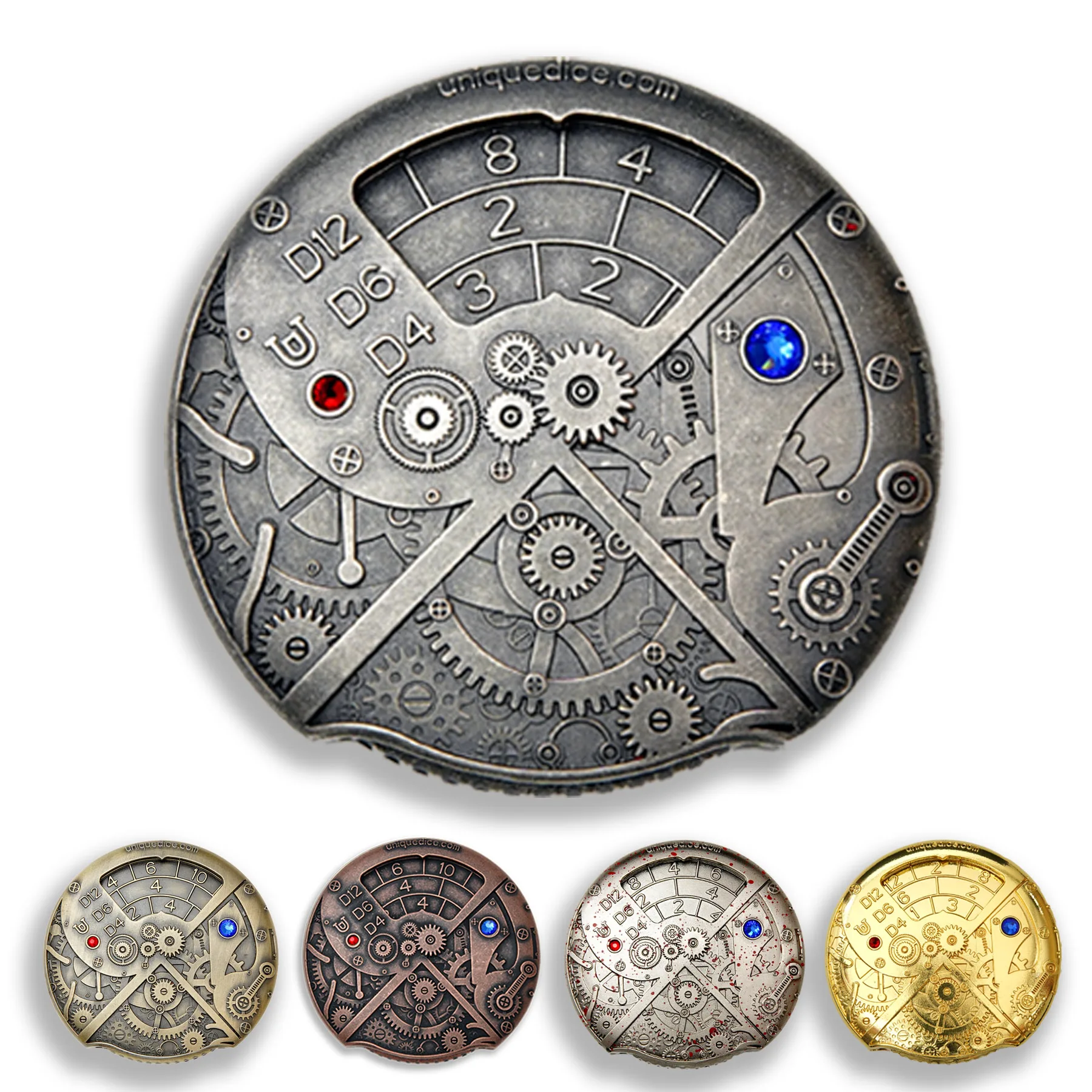 7-in-1 Roulette Dice Metal DND Dice Set Role Playing Dice Roulette Dice Metal Hollow DND Dice Set Dungeon and Dragon Dice Games