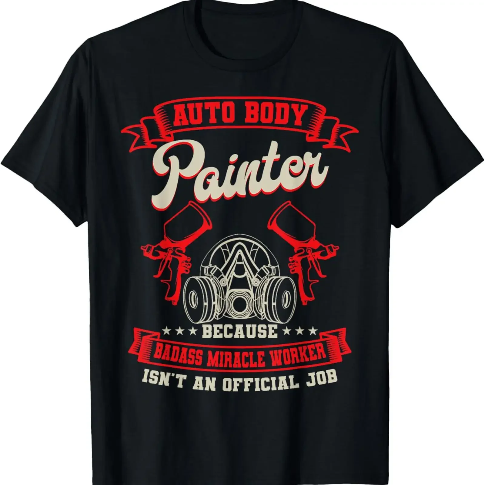 T-shirt vintage pour peintre automobile, motif Badass Miracle Worker, tailles S à 3XL, effet délavé, vêtements de créateur, doux