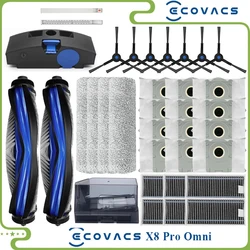 Fit For ( 에코백스 ECOVACS X8 PRO OMNI / X8 PRO PLUS AI, Yeedi S14 Plus) Parts Main Roller Side Brush Filter Mop Cloth Dust Bag