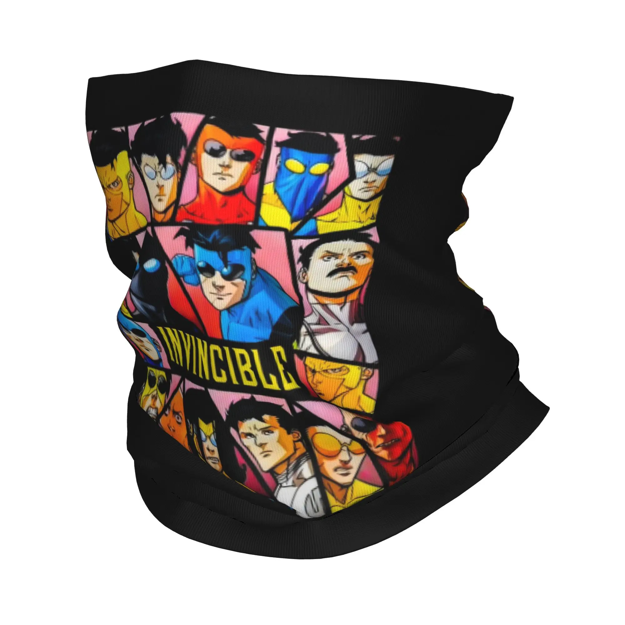 Invincible characters Bandana Neck Gaiter Printed Mask Scarf Multifunction Headband Running Unisex Adult Breathable