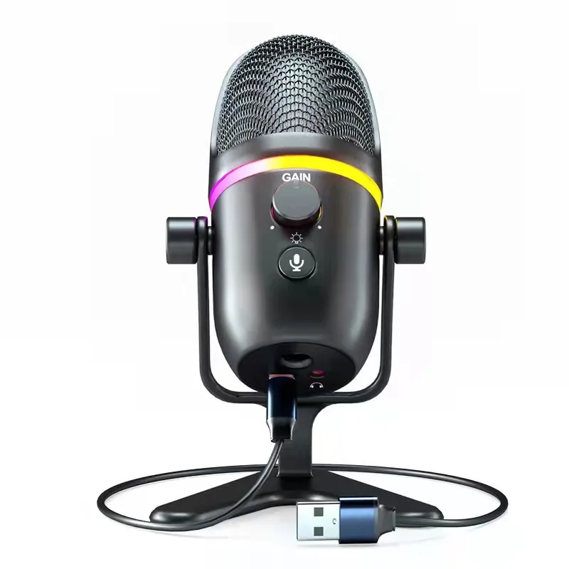 عشرة عناصر TLF Xtuga MC5 Guangdong Musical Sure the Condenser RGB ميكروفونات الصوت Studio Live Podcast Recording Equipment Set #6