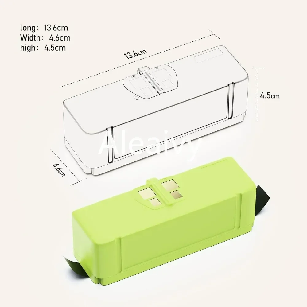 High-Capacity 6500mAh Battery for iRobot Compatible with Roomba 600 700 800 900 Series 960 895 890 860 695 680 690 675 640 614