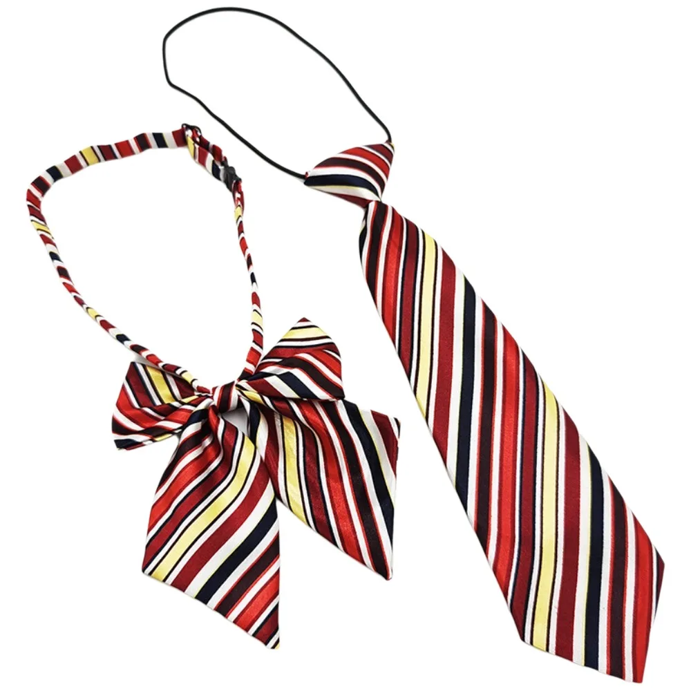 

Fashion Handmade Ribbon Bow Tie Vintage Plaid Bowknot Necktie Solid Colors Jewelry Collar Rubber String Necktie Shirt Accessory