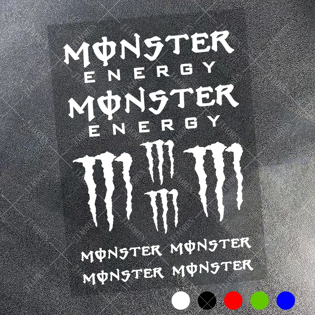 Vinyl Monster Energy Stickers Logo Racing Car Motorcycle Tank Helmet Bike Decals Kit