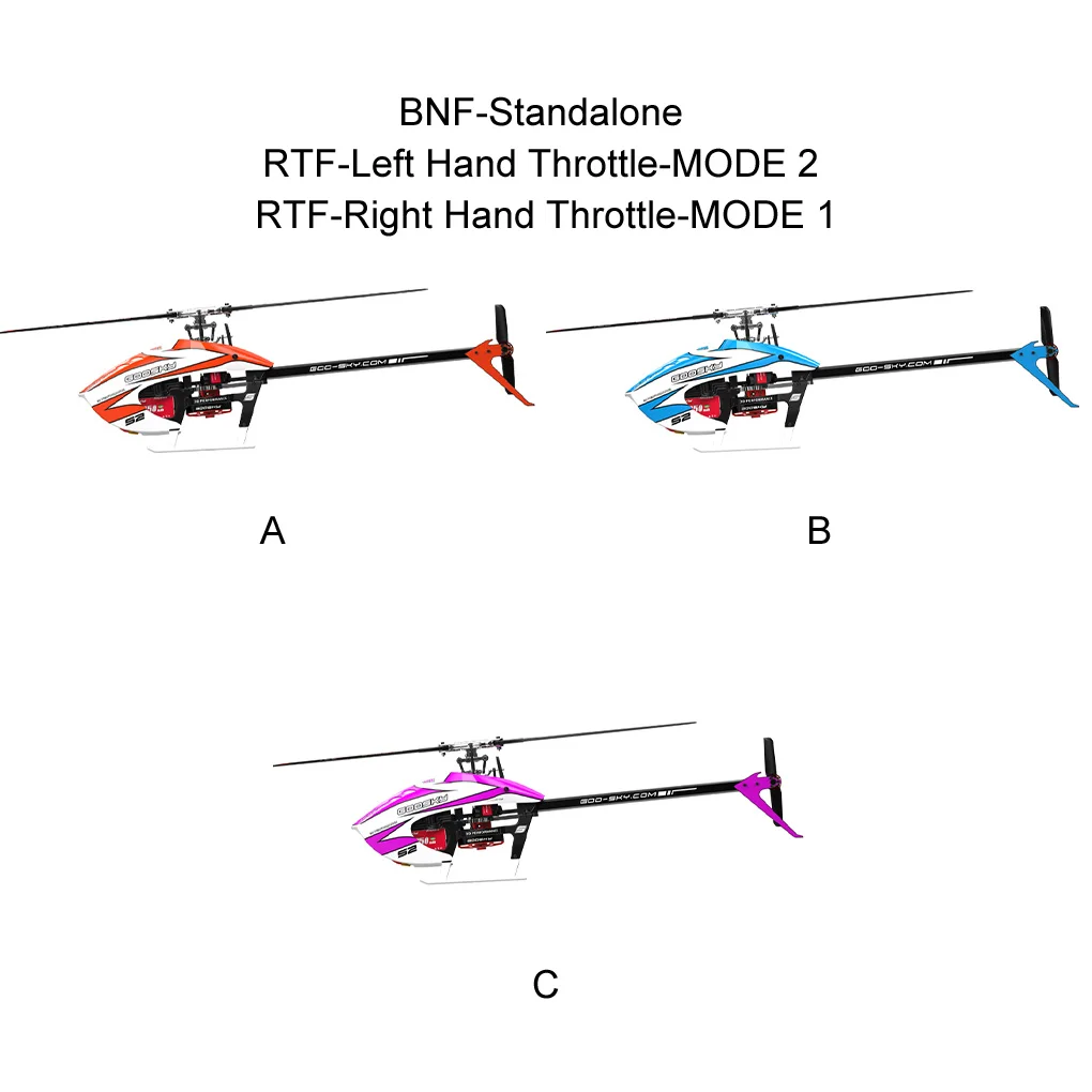 GOOSKY S2 Max RC Hubschrauber BNF/RTF Flugzeugmodell 3D RC Stunthubschrauber 6 Kanäle Doppelter bürstenloser Motor BAF080001