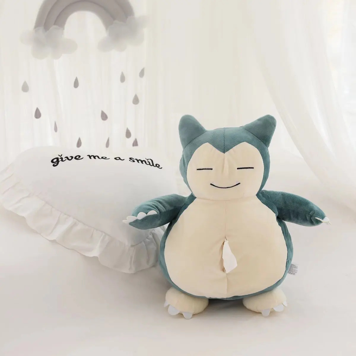 Cute Snorlax Tissue Case Box Desktop Pumping Tissue Storage Box Napkin Holder Paper Dispenser Home Toilet Car Tissue Case